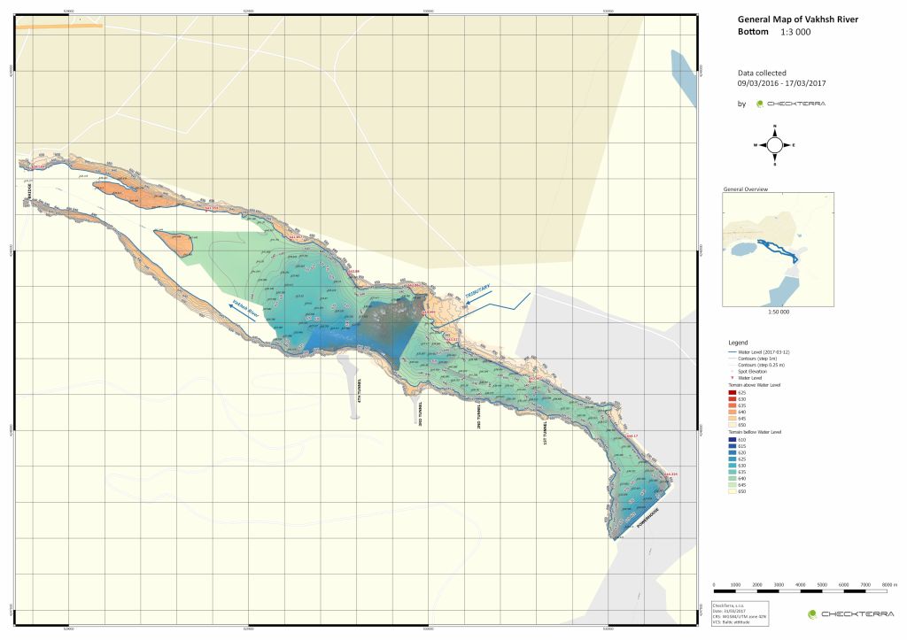 Ukázka - batymetrická mapa
