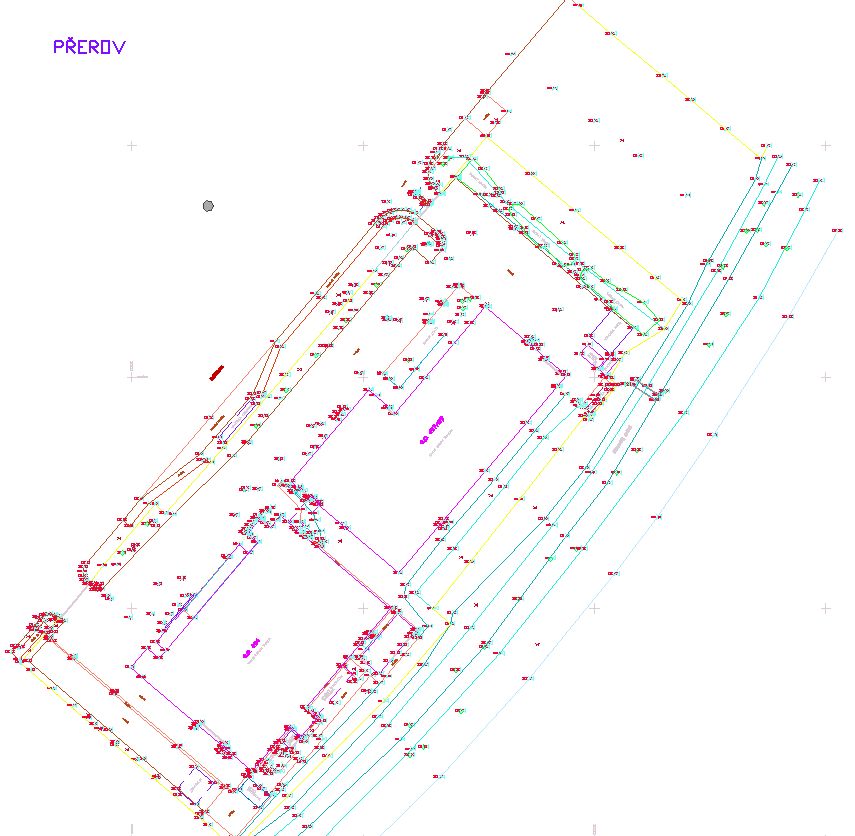 3D polohopisný a výškopisný plán